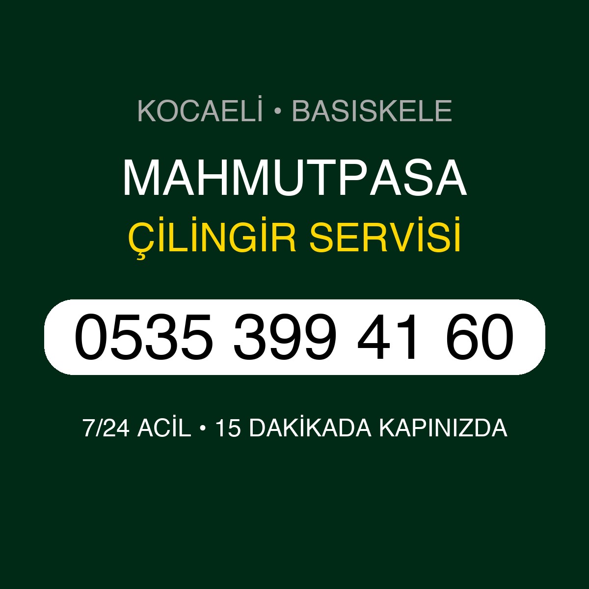 MAHMUTPASA Çilingir 7/24 | 0535 399 41 60