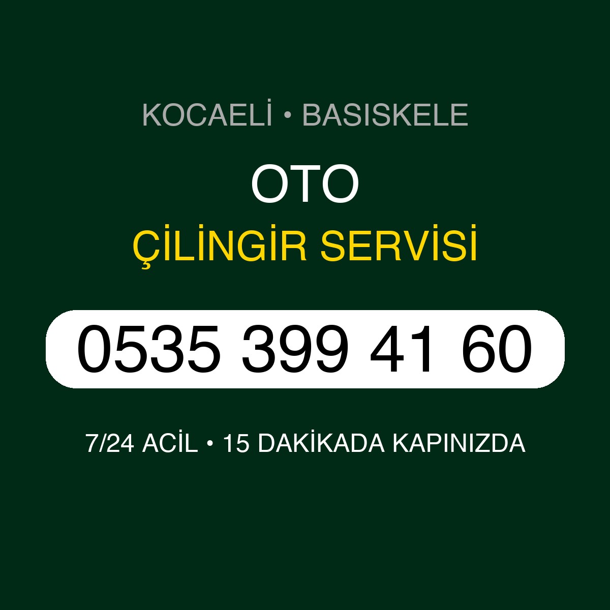 OTO Çilingir 7/24 | 0535 399 41 60
