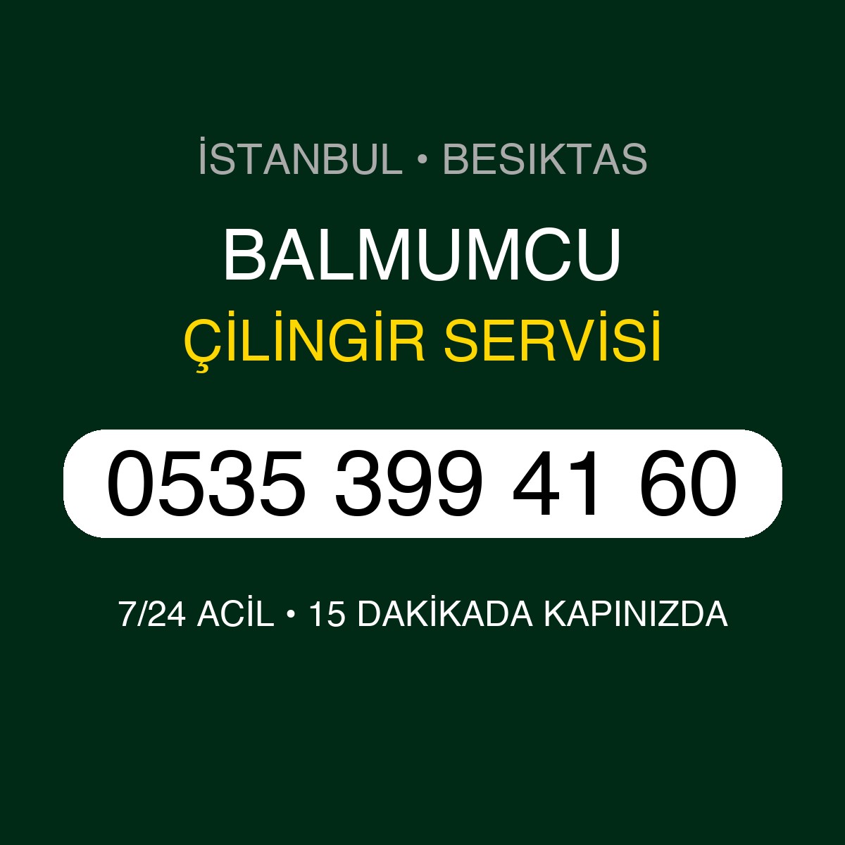 BALMUMCU Çilingir 7/24 | 0535 399 41 60