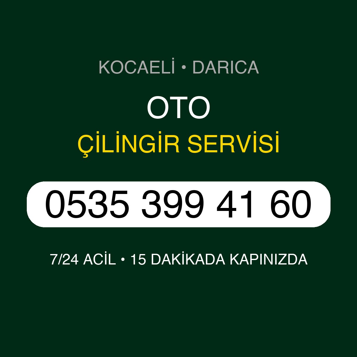 OTO Çilingir 7/24 | 0535 399 41 60