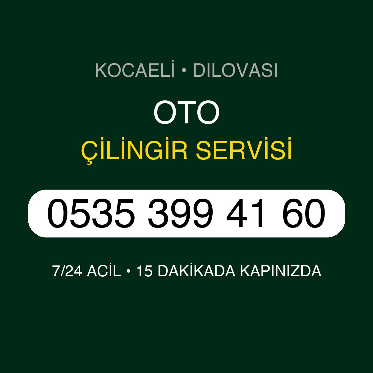 OTO Çilingir 7/24 | 0535 399 41 60