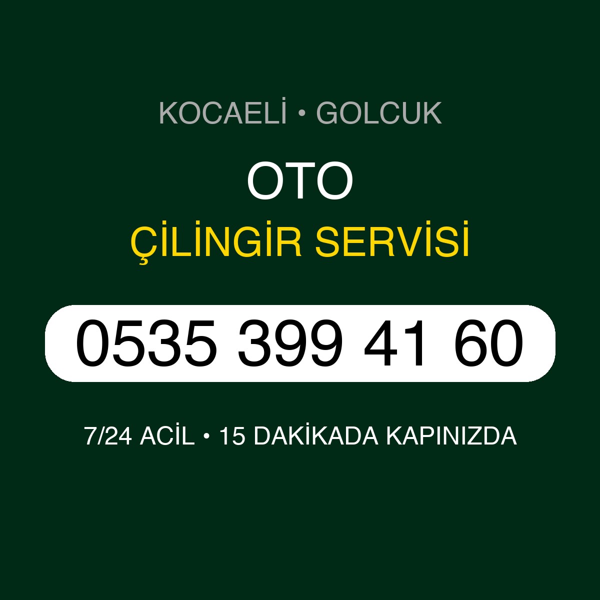 OTO Çilingir 7/24 | 0535 399 41 60