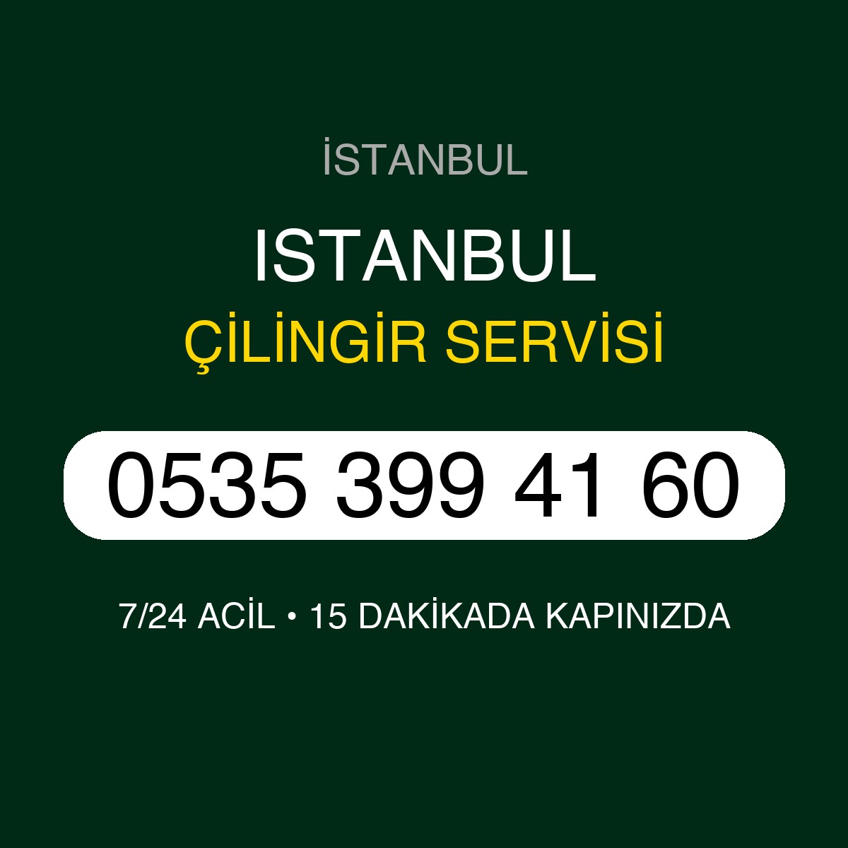 ISTANBUL Çilingir 7/24 | 0535 399 41 60