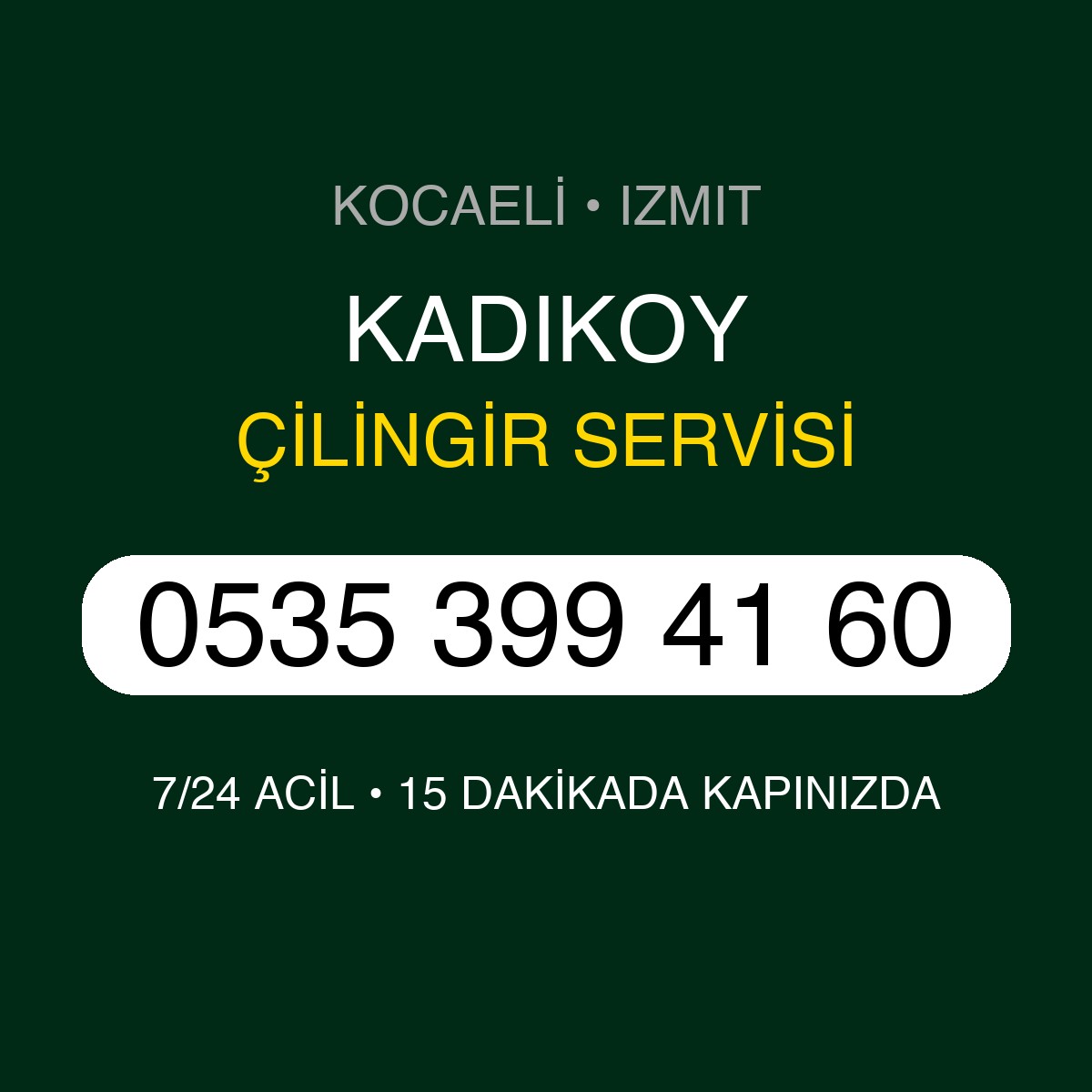 KADIKOY Çilingir 7/24 | 0535 399 41 60