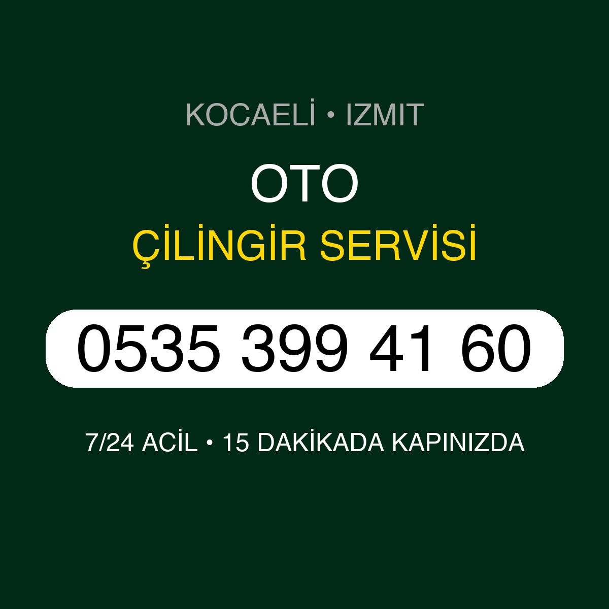 OTO Çilingir 7/24 | 0535 399 41 60