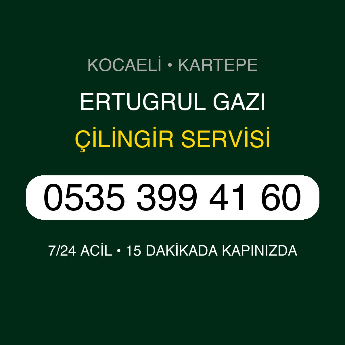 ERTUGRUL GAZI Çilingir 7/24 | 0535 399 41 60
