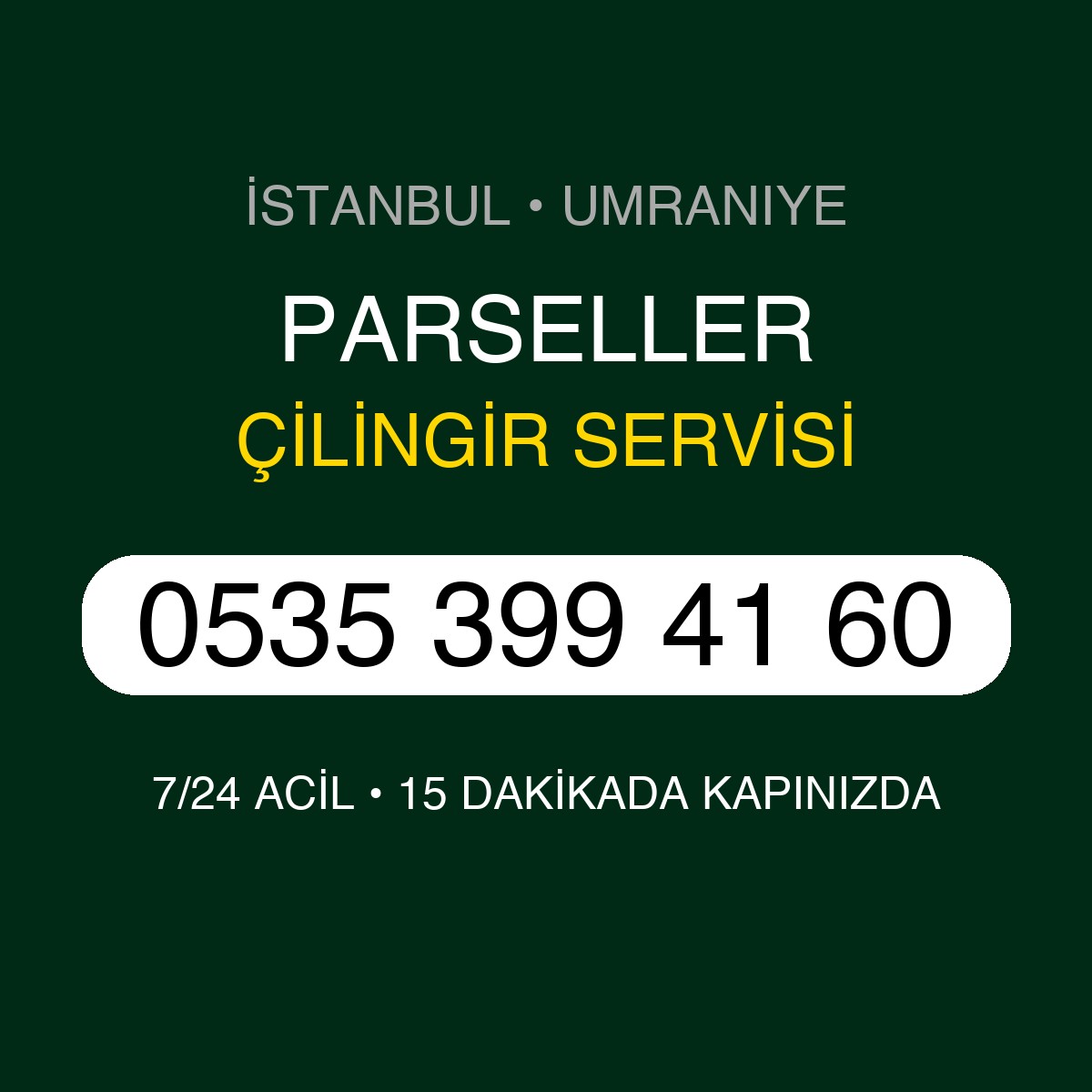 PARSELLER Çilingir 7/24 | 0535 399 41 60